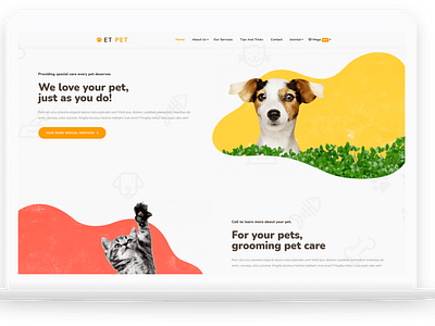 ET Pet – Free Responsive Animal Website template