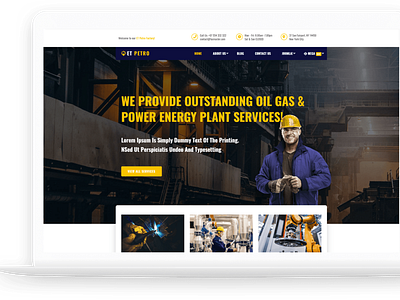 ET Petro – Free Responsive Joomla Petroleum Website template
