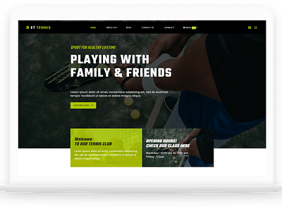 ET Tennis – Free Responsive Tennis Website Template free joomla templates free web template free website template joomla 4 joomla 4 templates joomla template joomla templates joomla theme joomla themes web template website template