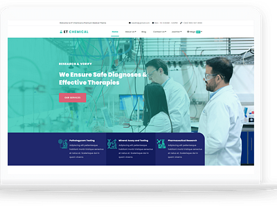 ET Chemical – Free Responsive Chemical Website Templates