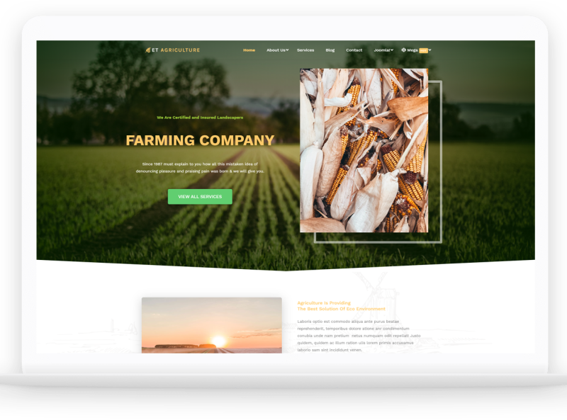 ET Agriculture – Free Responsive Agriculture Website Templates by ...