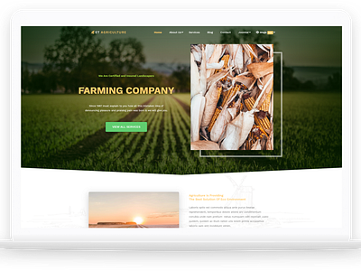 ET Agriculture – Free Responsive Agriculture Website Templates