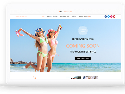 ET Swimwear – Free Responsive Swimwear Store Joomla! template