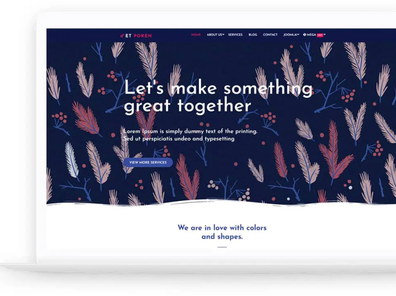 ET Poren Free Responsive Portfolio Joomla Templates by Engine ET Poren Free Responsive Portfolio Joomla Templates by Engine
