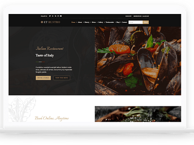 ET Rustro – Free Responsive Bars/ Restaurants Joomla! Template