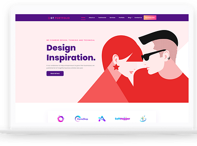 GT PORTFOLIO-Free WordPress Theme wordpress