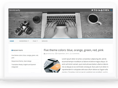 ZeroGravity-Free WordPress Theme