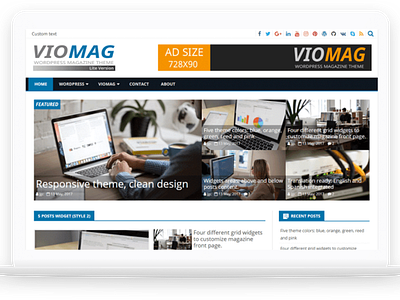 VioMag-Free WordPress Theme