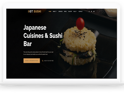 GT Sushi - Free WordPress Theme