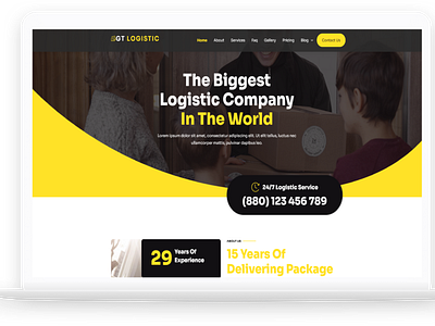 GT LOGISTIC -  Free WordPress Theme