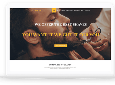 LT Perook – Free Barber Shop/ Hair Salon WordPress Theme wordpress