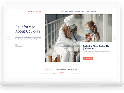 LT BeSafe – Free Medical WordPress Theme