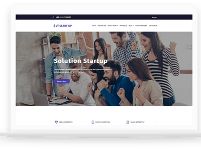 LT Start Up - Business Free Joomla Template joomla theme