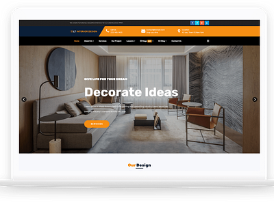 LT Interior Design - Free Joomla Interior Design template joomla theme