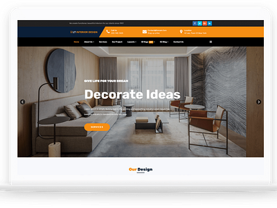 LT Interior Design - Free Joomla Interior Design template