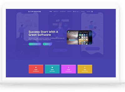 LT App Showcase – Hi-tech Software Exhibition Free Joomla Templa joomla theme