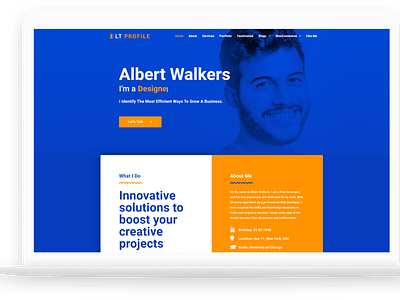 LT Profile – Personal Free Joomla Template