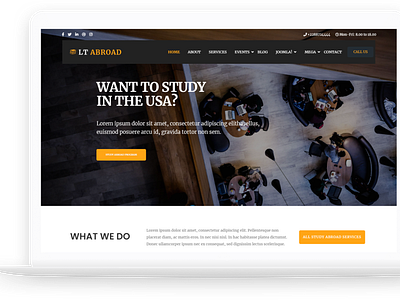 LT Abroad - Overseas Studying Free Joomla Template