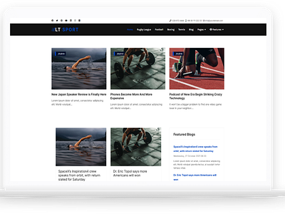 LT Sport - Physical Activity News Free Joomla Template