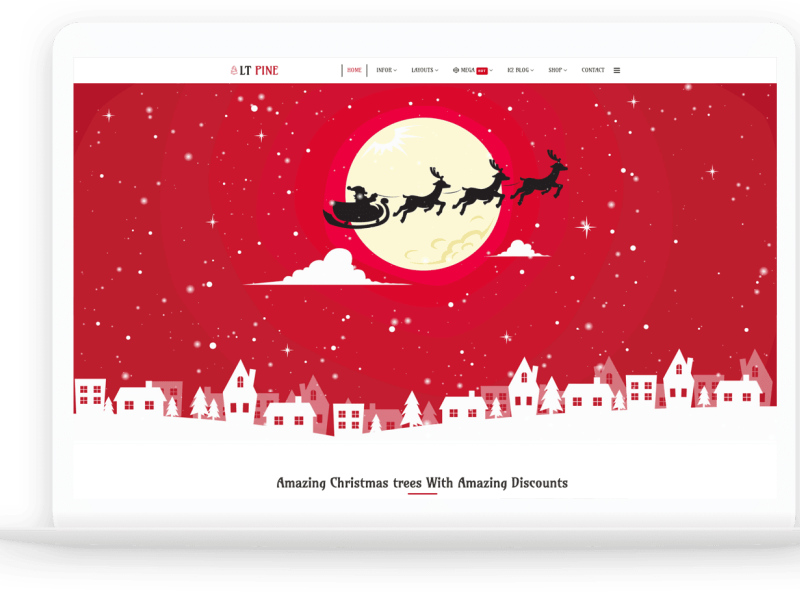 LT Pine Christmas Tree Store Free Joomla Template by LTheme on Dribbble