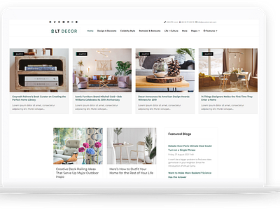 LT Decor - Interior Design Magazine Free Joomla Template