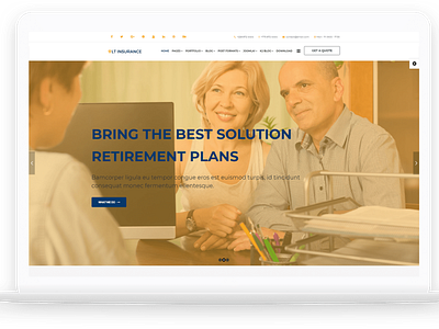 LT Insurance - Financial Services Free Joomla Template