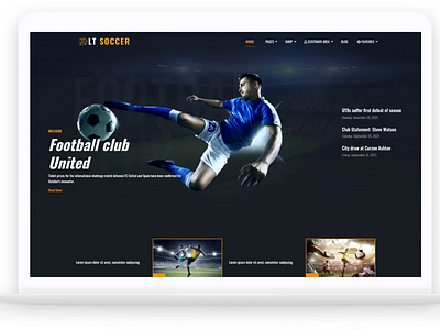 LT Soccer - Sport Free Joomla Template