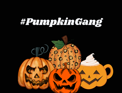 Pumpkin autumm gang halloween pumpkin