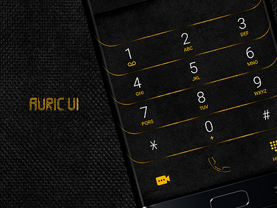 Auric Ui dialer theme user interface