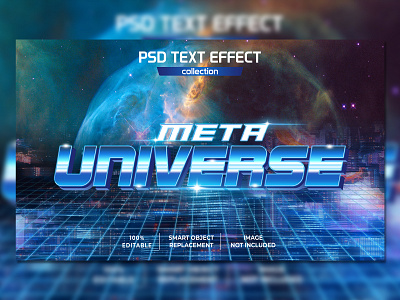 Meta Universe Retro 90s Text Effext