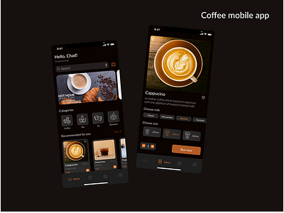 Coffee Delivery App Design