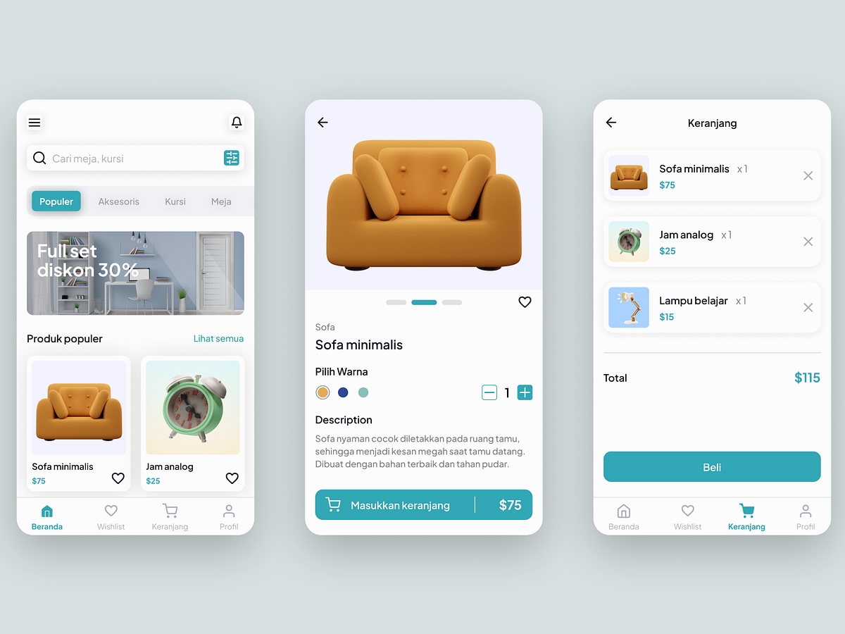 Furniture Apps designs, themes, templates and downloadable graphic