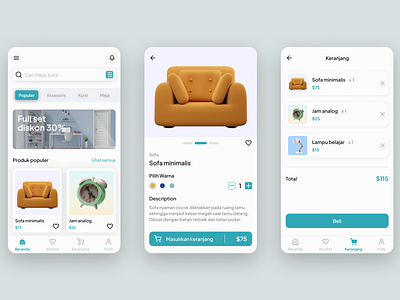 Furniture Mobile Apps Design