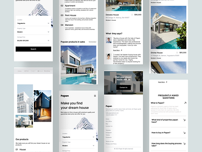 Papan - Property Responsive Website agency apartment building buy clean home home page house landing page mansion mobile property property agency real estate residence ui ux web web design website