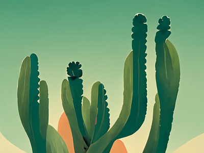 Cactus Illustration app branding cactus desert design graphic design illustration plant plants vector