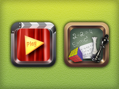 Kid Tablet icons #2 3d chess cinema 4d class deck games icons intellect ios kid kids play study tab tablet video
