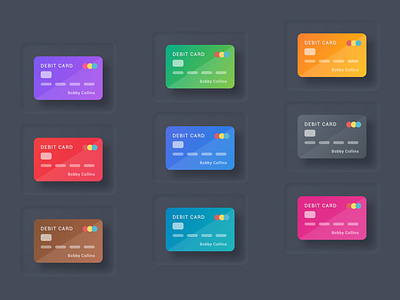 Debit Cards - Dark Theme