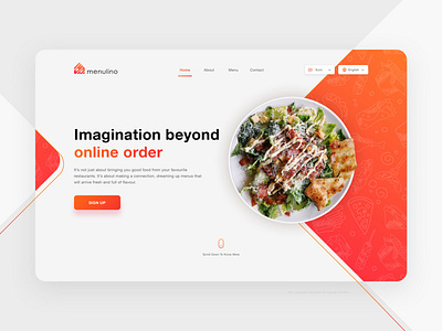 Online Food Ordering_Web Application UI banner cards clean colors food delivery food illustration food ordering app icons illustration illustrations landing page minimal modern online food order pricing ui ux vinodkumarpalli web app