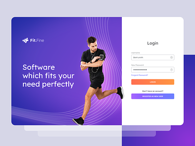 Login / Sign In, E-Fitness - Gym Management System by Max Holub on Dribbble