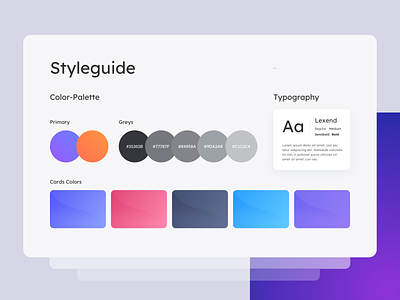 Styleguide Template basic styleguide clean color palette color styleguide colors design design system flat icons fonts gradients icons illustration minimal modern styleguide typography ui ui colors ux web design