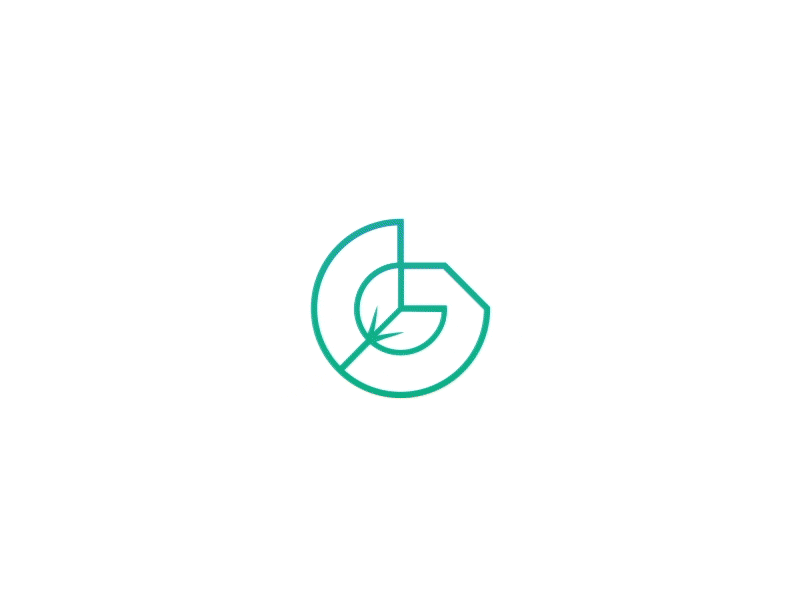 "Greeny" - logo for co-living space after effects animation branding coliving concept gif greeny logo motion