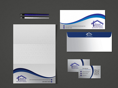 Stationery Design brand identity branding design graphic design header mockup stationary visual identity