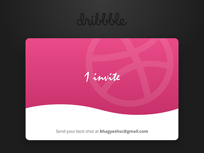 Dribbble invite dribbble invite invite giveaway