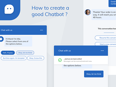 How to create a good chatbot ? chat chatbot design ui ux