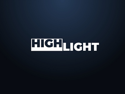 Highlight Store Logo bold clean logo minimal trendy typography