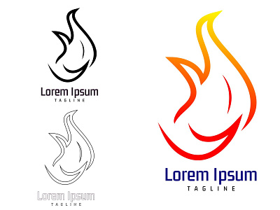 unique and simple brand icon logo