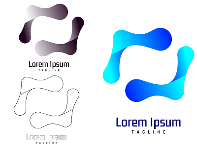 unique and simple brand icon logo branding design graphic design icon logo illustration logo typography vector