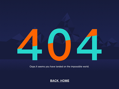 404 error page