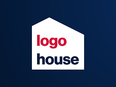 Logo House brand concept logo service