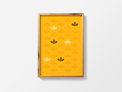 Coffee Beans Pattern Poster beans coffee frame pattern poster